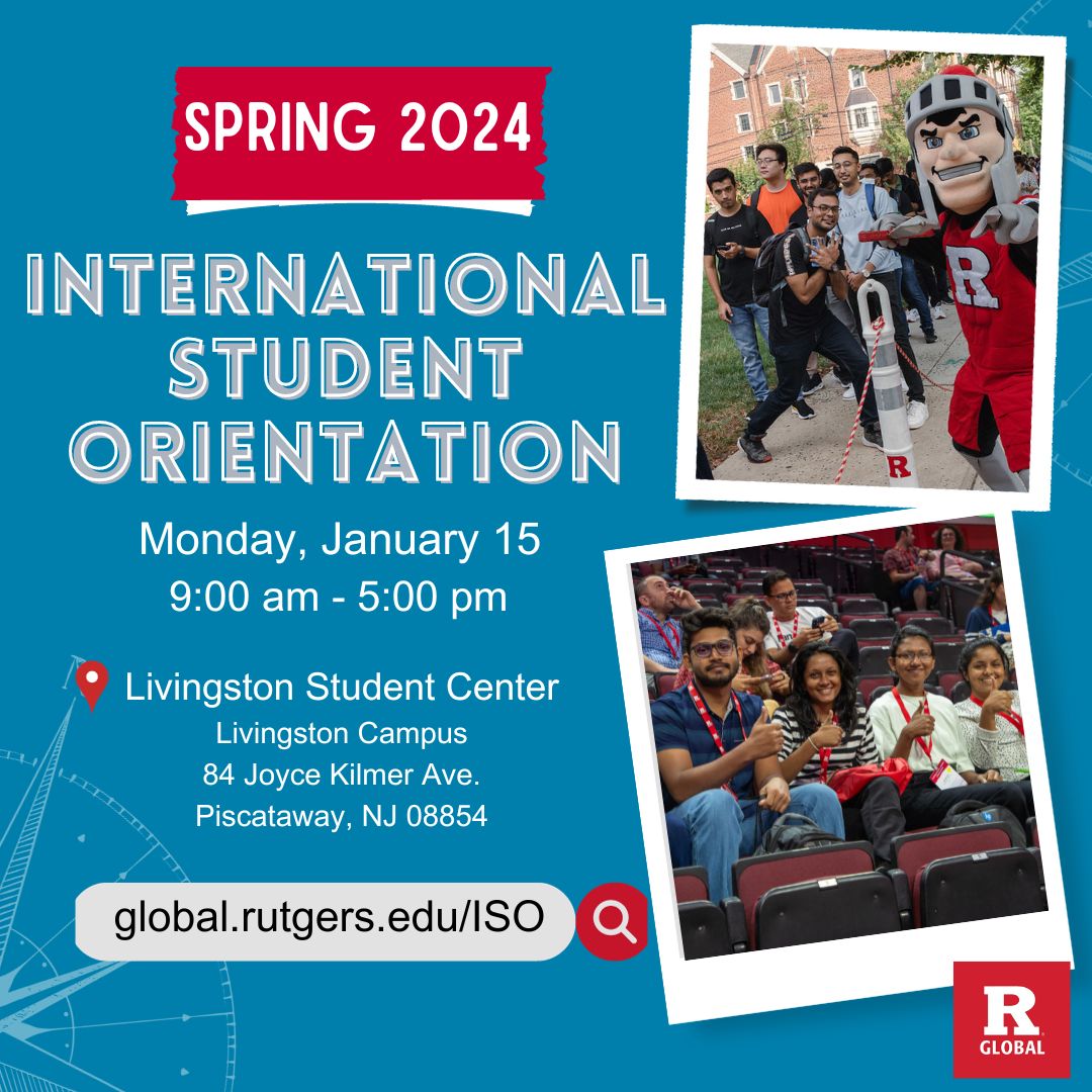 Spring 2024 International Student Orientation Rutgers